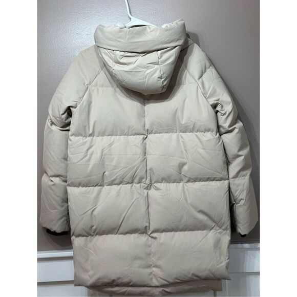 NWOT Orolay 092 Classics Stone Tan Thickened Duck Down Puffer Hooded Jacket Med - Picture 13 of 13
